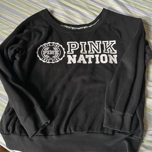 Ladies size Large PINK sweatshirt.